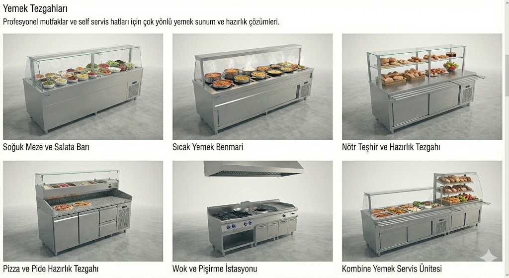 Yemek Tezgahları